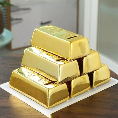 Thanh vàng giả MAOYE66SY - Gạch vàng lấp lánh, chống đỡ cửa, Bullion Bar, giá ưu đãi 133.100 VND