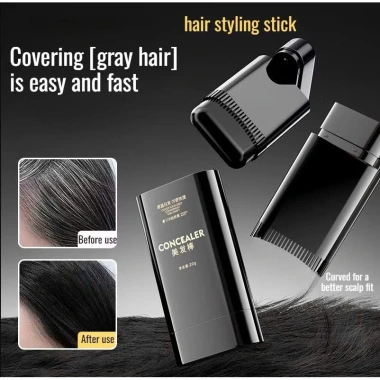 Thanh Vuốt Đen Tóc Bạc Dạng Sáp Lăn Răng Cưa - Nhuộm Tóc Phủ Bạc Nhanh Chóng, Giá 60.000