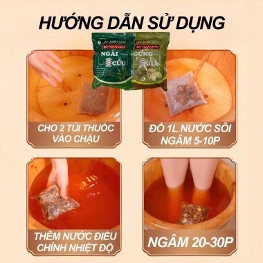 Thảo Dược Ngâm Chân 100 Gói Muối Tự Nhiên Giảm Nhức Mỏi Thư Giãn và Hỗ Trợ Ngủ Ngon