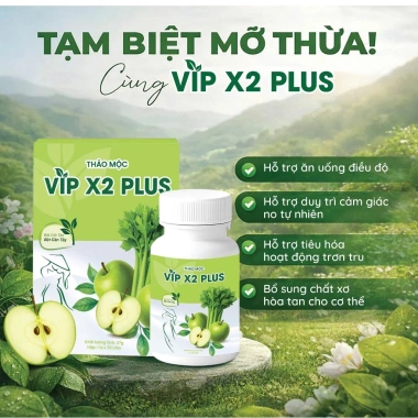 Thảo mộc VIP X2 PLUS giảm cân an toàn, đào thải độc tố, sáng da đẹp dáng - Giá 650.000đ (giảm 143.000đ) 3 Thảo mộc VIP X2 PLUS giảm cân an toàn, đào thải độc tố, sáng da đẹp dáng - Giá 650.000đ (giảm 143.000đ) 3