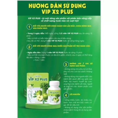 Thảo mộc VIP X2 PLUS giảm cân, đào thải độc tố, sáng da, đẹp dáng - 456.000 VND