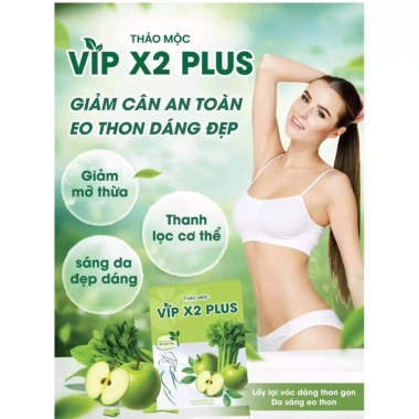 Thảo mộc VIP X2 PLUS giảm cân, đào thải độc tố, sáng da, đẹp dáng 456.000đ