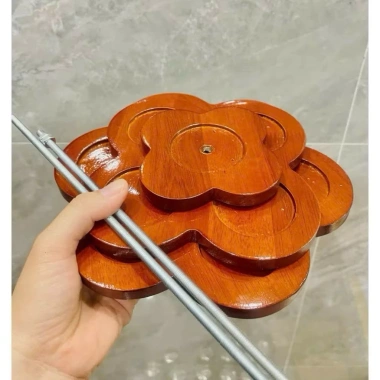 Tháp 3 tầng bày bia, nước ngọt nhựa giả gỗ cao cấp - Giá chỉ 62.000 VND
