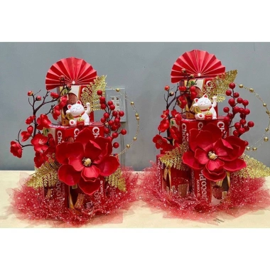 Tháp bánh kẹo trang trí dâng lễ Tết sang trọng - Giá ưu đãi 150.000 VNĐ sỉ 3