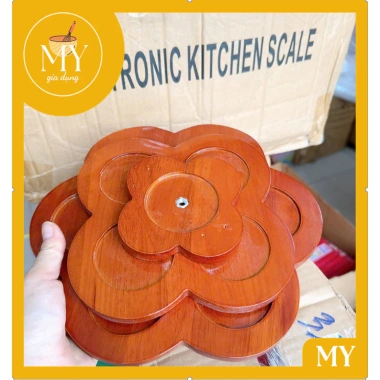 Tháp bày bia nước ngọt gỗ 3 tầng - Đẹp, phủ bóng, phù hợp Tết, giá 149.000 VND