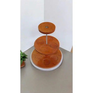 Tháp bày bia nước ngọt gỗ 3 tầng - Đẹp, phủ bóng, phù hợp Tết, giá 149.000 VND 9