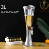 Tháp bia 3 lít HC vân đế lúa mạch - Đèn LED 7 màu, lõi đá giữ lạnh, cho quán nhậu 2