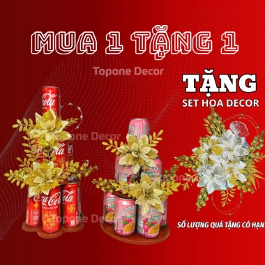 Tháp Để Nước Ngọt 3 Tầng Khay Xếp Bia Nhựa Sơn Giả Gỗ Bền Chắc 65.000₫