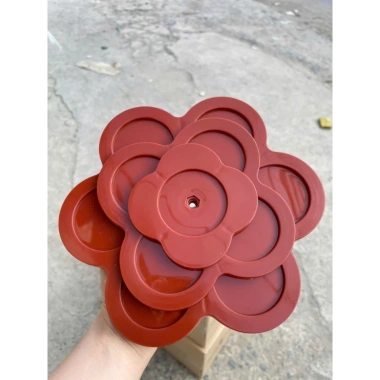 Tháp Để Nước Ngọt 3 Tầng Khay Xếp Bia Nhựa Sơn Giả Gỗ Bền Chắc 65.000₫