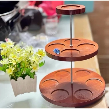 Tháp Để Nước Ngọt Nhựa 3 Tầng Khay Tròn - Decor Bàn Thờ Sang Trọng, Giá 30.000₫ 4