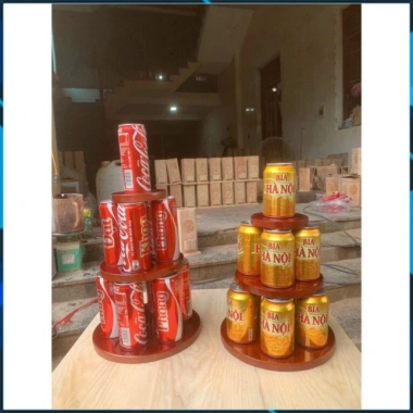 Tháp gỗ 3 tầng bày bia nước ngọt, trưng bày Tết, phủ bóng đẹp, giá 35.000₫ 2 Tháp gỗ 3 tầng bày bia nước ngọt, trưng bày Tết, phủ bóng đẹp, giá 35.000₫ 2