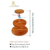 Tháp gỗ 3 tầng sang trọng - Bày bia, nước ngọt tiện lợi, giá chỉ 179.000₫