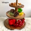 Tháp gỗ 3 tầng tháo rời – Đĩa bày kẹo, bánh ngọt, hoa quả, nước ngọt, 380.000 VND 4