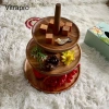 Tháp gỗ 3 tầng tháo rời – Đĩa bày kẹo, bánh ngọt, hoa quả, nước ngọt, 380.000 VND 5