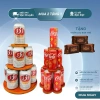Tháp Nhựa Giả Gỗ 3 Tầng Bày Bia Nước Ngọt Ngày Tết - Đẹp Mắt, Giá 78.950đ