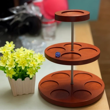 Tháp Nhựa Giả Gỗ 3 Tầng Bày Bia Nước Ngọt Ngày Tết - Đẹp Mắt, Giá 78.950đ 3