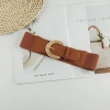 Thắt Lưng Da Bản Rộng Co Giãn Phong Cách Vintage Đen Cho Nữ - Giá Ưu Đãi 78.088 VND 2