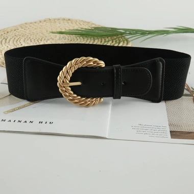 Thắt Lưng Da Bản Rộng Co Giãn Phong Cách Vintage Đen Cho Nữ - Giá Ưu Đãi 78.088 VND 3 Thắt Lưng Da Bản Rộng Co Giãn Phong Cách Vintage Đen Cho Nữ - Giá Ưu Đãi 78.088 VND 3