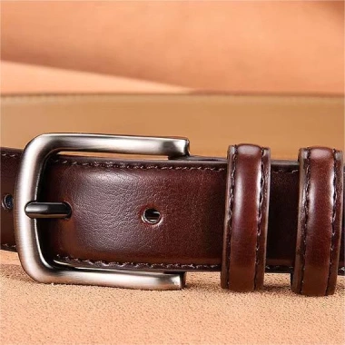 Thắt Lưng Da Bò 100% Khóa Hợp Kim Nam - Thời Trang Sang Trọng, Giá Ưu Đãi 176k 3