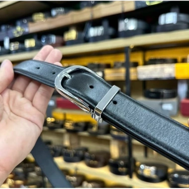 Thắt lưng da bò 2.9cm khóa kim xỏ lỗ - Da mill mềm, bền, giá ưu đãi 280k