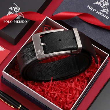 Thắt lưng da bò cao cấp Polo Meisdo thời trang văn phòng, quà tặng TL04, giá 650.000₫