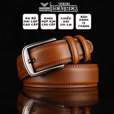 Thắt Lưng Da Bò Hai Lớp Nam Cao Cấp BADBIRD Tặng Đục Lỗ Giá 175k Thương Hiệu Việt 9