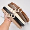 Thắt lưng da bò hoa kim cương ngọc trai studded - Phụ nữ, giảm giá 117.252₫