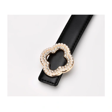 Thắt lưng da bò hoa kim cương ngọc trai studded - Phụ nữ, giảm giá 117.252₫ 4