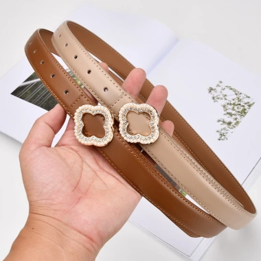 Thắt lưng da bò hoa kim cương ngọc trai studded - Phụ nữ, giảm giá 117.252₫ 8