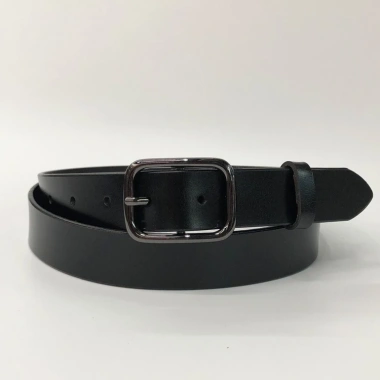 Thắt lưng da bò nam Broobelt mặt đen, dây nịt bấm lỗ 3cm - 250.000 VND