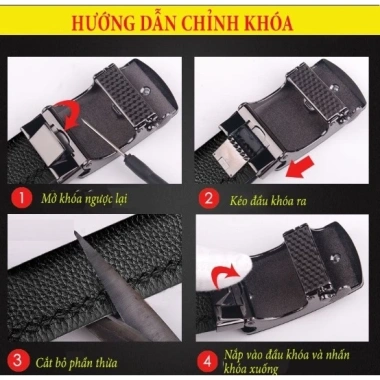 Thắt Lưng Da Bò Nam Khóa Tự Động Chữ B - Chính Hãng Kingshop Giá Ưu Đãi 239.000₫