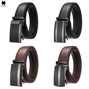 Thắt lưng da bò nam Ms3 khóa tự động cao cấp - Giá chỉ 199.000đ giảm so với 258.700đ