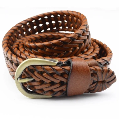 Thắt lưng da bò nam nữ thời trang sang trọng, bện thật - Giá 253.000đ, giảm mạnh