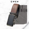 Thắt lưng da bò nam OWEN da thật mặt hợp kim đúc nguyên khối, khóa trượt tự động 2