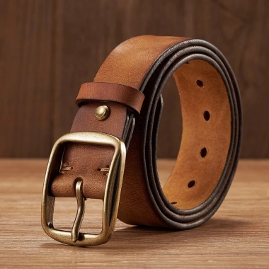 Thắt lưng da bò nguyên bản 3.8cm đồng khóa – Retro sang trọng, chất lượng cao cho nam 10 Thắt lưng da bò nguyên bản 3.8cm đồng khóa – Retro sang trọng, chất lượng cao cho nam 10