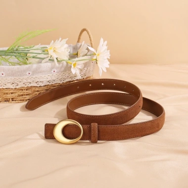 Thắt lưng da bò nữ cổ điển, khóa mượt sang trọng - Phụ kiện thời trang, giá ưu đãi 132.765₫ 3