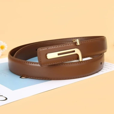 Thắt lưng da bò thật nam nữ 2.8cm thời trang sang trọng công sở giá 127k