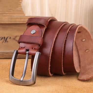 Thắt Lưng Da Bò Tự Nhiên Nam Không Sandwich, Khóa Gài Đẹp, Giá 209.000đ Giảm Sốc 7