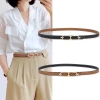 Thắt lưng da hai mặt cho phụ nữ - Dùng làm áo khoác, quần jean, điều chỉnh dễ dàng, giảm giá 46.900 VND 3