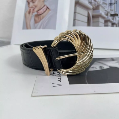 Thắt lưng da lộn HYCEO sang trọng, khóa chốt vàng vintage retro đa năng cho jean 6