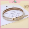 Thắt lưng da mỏng trắng xám MYPANDA nữ, khóa chốt điều chỉnh, hợp quần jean mùa hè 8