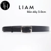 Thắt lưng da nam Liam TH HANDMADE - Dây nịt da bò cao cấp 3.0cm hộp và đinh đục, giảm giá 276k 9