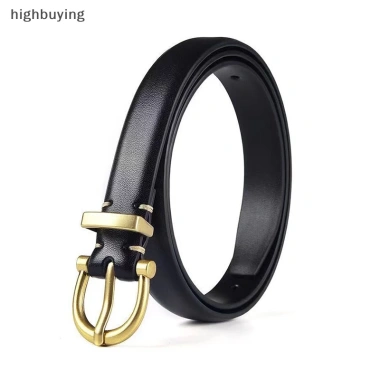 Thắt lưng da nữ thời trang kim loại khóa xu hướng - Độc đáo, chất lượng cao, giá 35.750