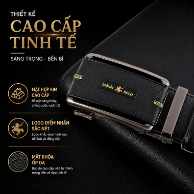 Thắt Lưng Da Quảng Châu K7 TL01 Da Vân Bò Bảo Hành 12 Tháng Giá 212k Giao Tết 3