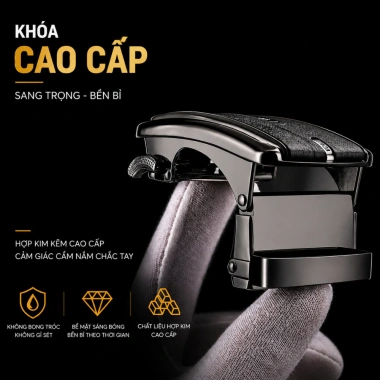 Thắt Lưng Da Quảng Châu K7 TL01 Da Vân Bò Bảo Hành 12 Tháng Giá 212k Giao Tết 5