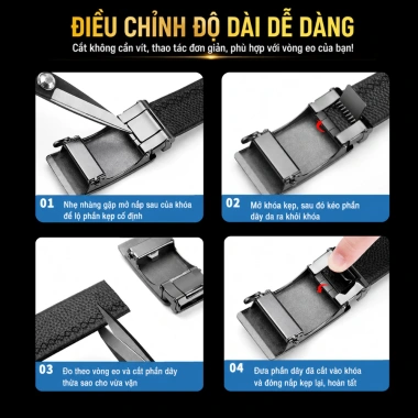 Thắt Lưng Da Quảng Châu K7 TL01 Da Vân Bò Bảo Hành 12 Tháng Giá 212k Giao Tết 8