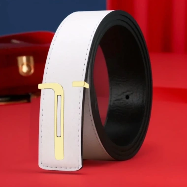 Thắt lưng da thật 3,3 cm nam nữ - Thiết kế thời trang công sở, giảm 141.570 VND