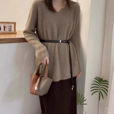Thắt lưng da thiết kế thắt nút mới – Phụ kiện trang trí nữ, con dấu thắt lưng – Giá 77.113₫ 7
