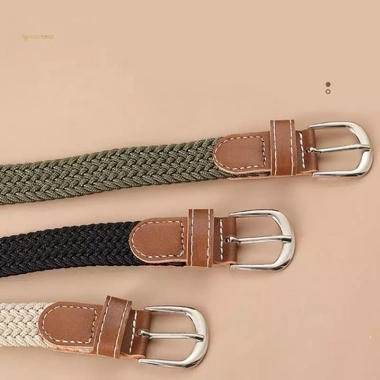 Thắt Lưng Da Vải Dệt Không Đục Lỗ Co Giãn cho Quần Jean Nữ Giá 62.040 VND