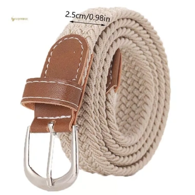 Thắt Lưng Da Vải Dệt Không Đục Lỗ Co Giãn cho Quần Jean Nữ Giá 62.040 VND